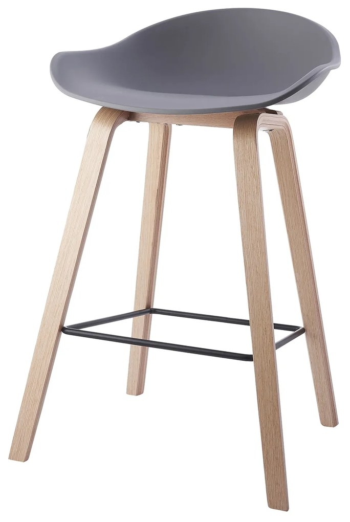 House of Rebels Barkruk - Romeo - 65 cm - Grijs - Hout - House of Rebels