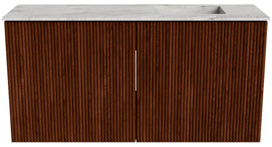 Mondiaz Joya DLux 80cm toiletmeubel ruby met wastafel faye rechts 1 kraangat glace