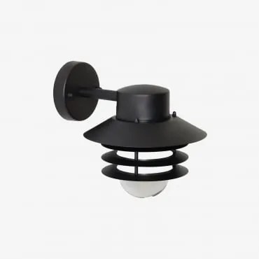 Uvona Rvs Buitenwandlamp Zwart - Sklum