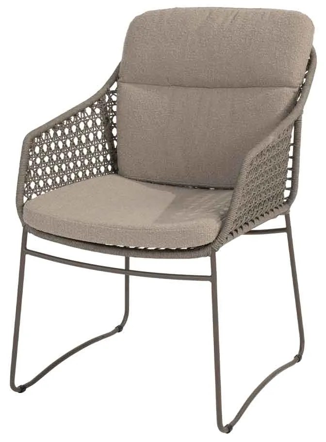 4 Seasons Moretti lounge dining stoel - bruin