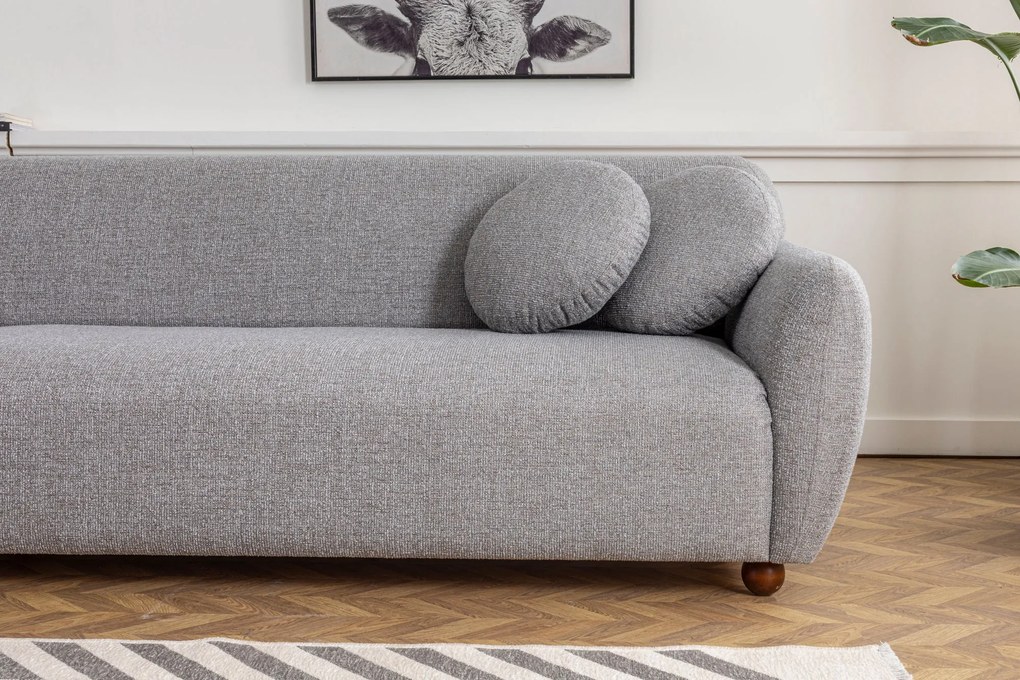 Hoekbank Eddy links bouclé | Atelier Del Sofa