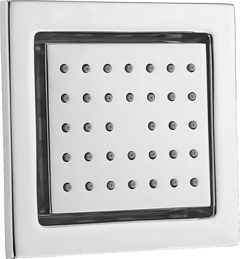 Saniclear Talpa inbouwregendouche 30cm met vierkante massagejets en plafondarm chroom