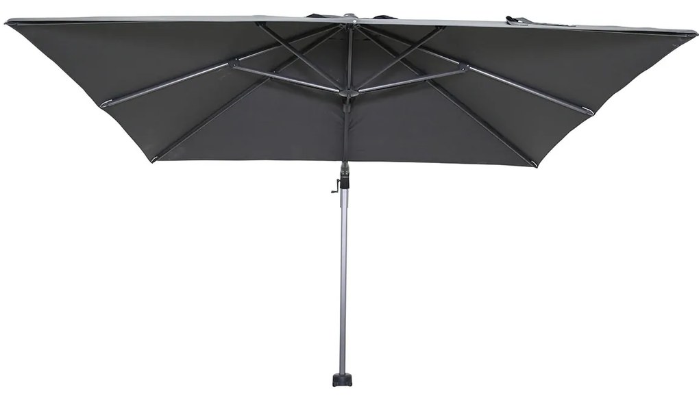 Garden Impressions Hawaii zweefparasol 300x300 cm - frame carbon black - doek donker grijs