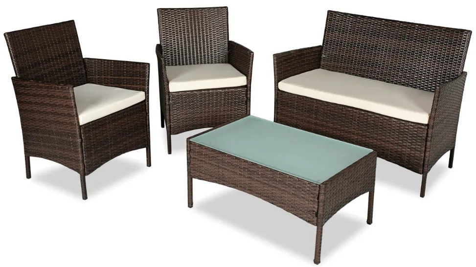 Rotan tuinset Calabria bruine Garden Point