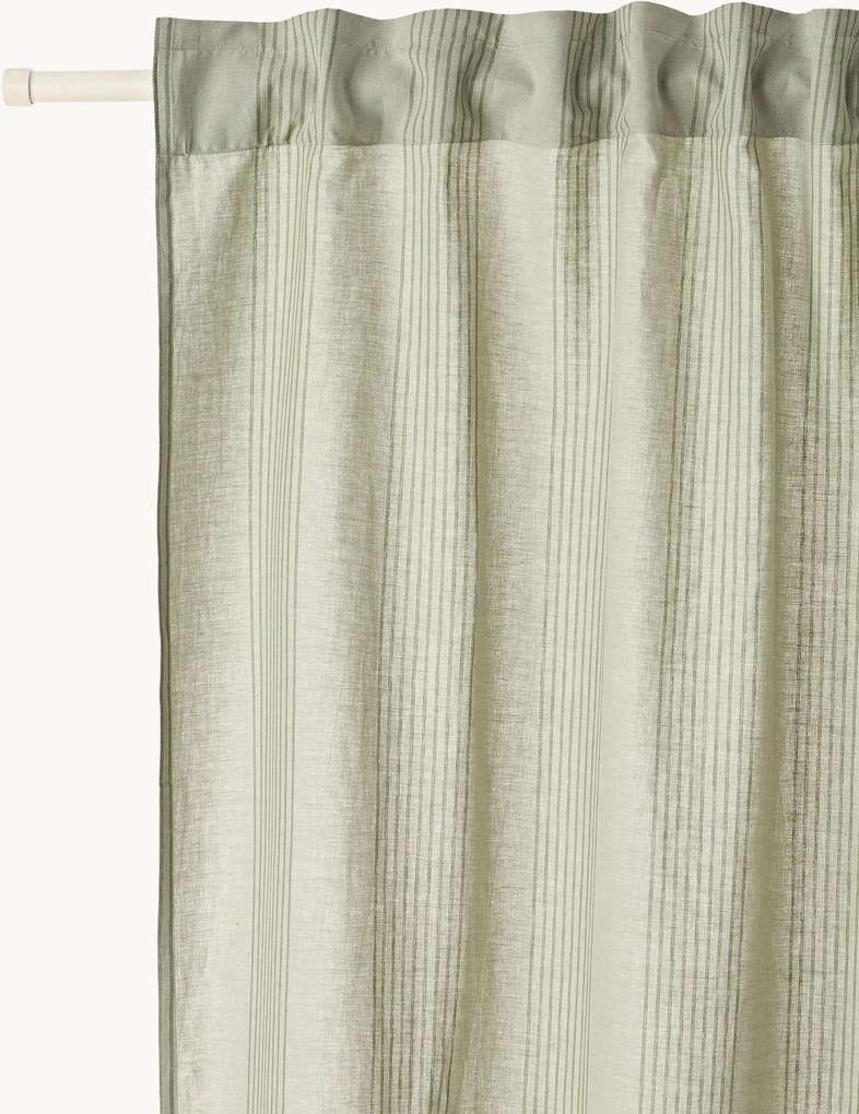 Lichtdoorlatende gordijnen Dewi, 2-delig, B 140 cm