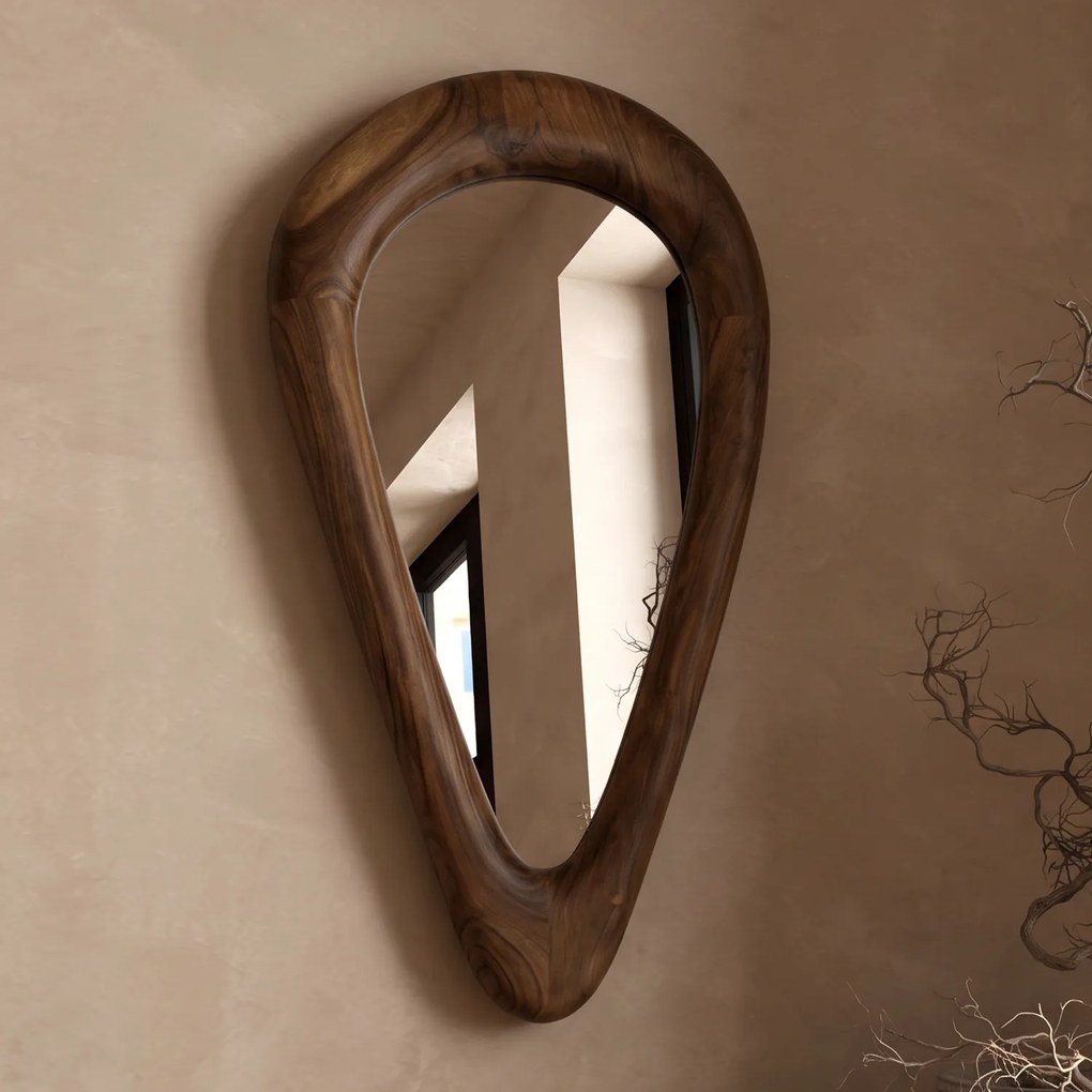 Kare Design Jorge Natuurlijke Spiegel Acacia Hout - 45x91cm