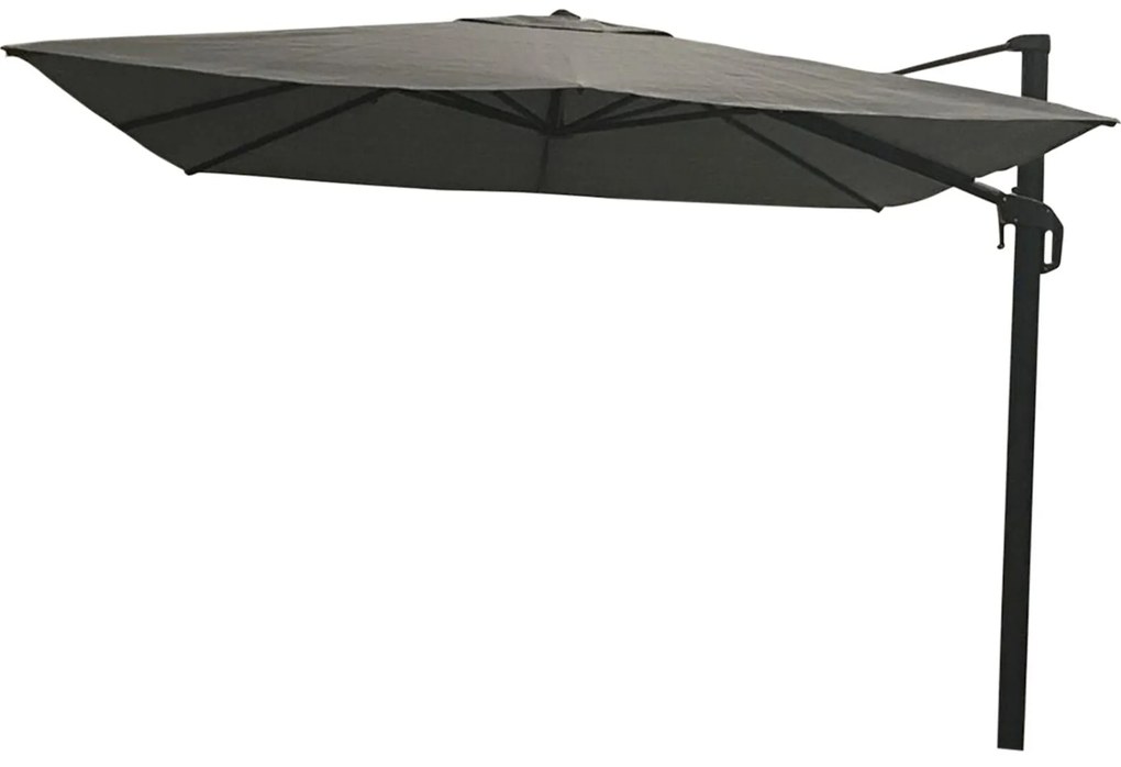 Nesling Coolfit zweefparasol PLUS 3x3 - antraciet - voet en hoes - Op=Op