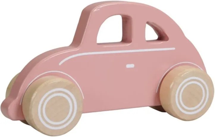 Houten Auto - Roze - Houten speelgoed