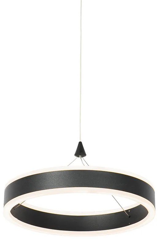 Hanglamp zwart 30 cm incl. LED 3-staps dimbaar - Lyani