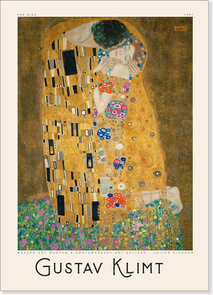 Poster PSTR Studio x Gustav Klimt - The Kiss