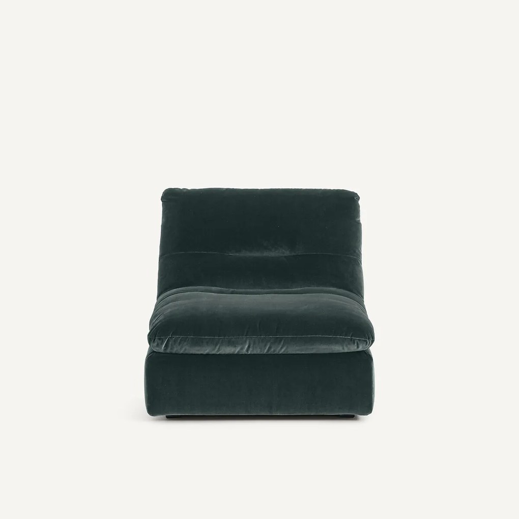 Modulaire fauteuil in fluweel, GIULIANO