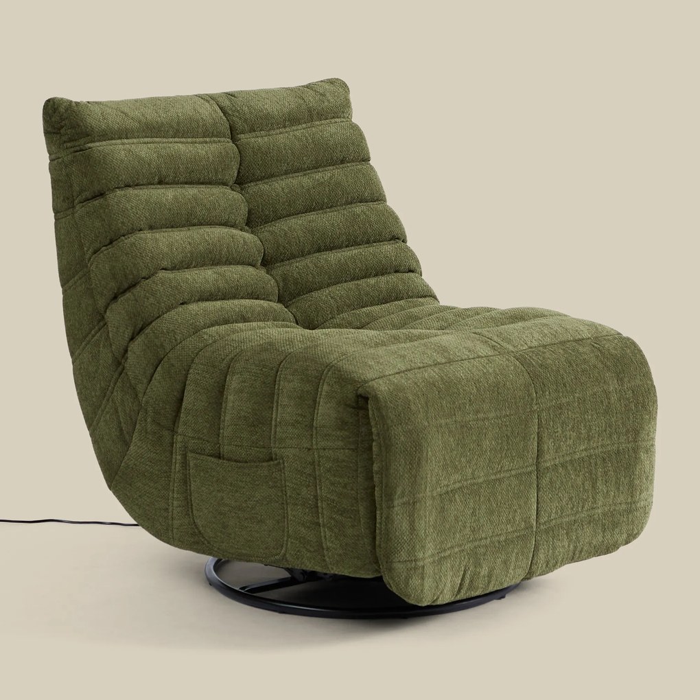Elektrische Relaxfauteuil Retro Groen