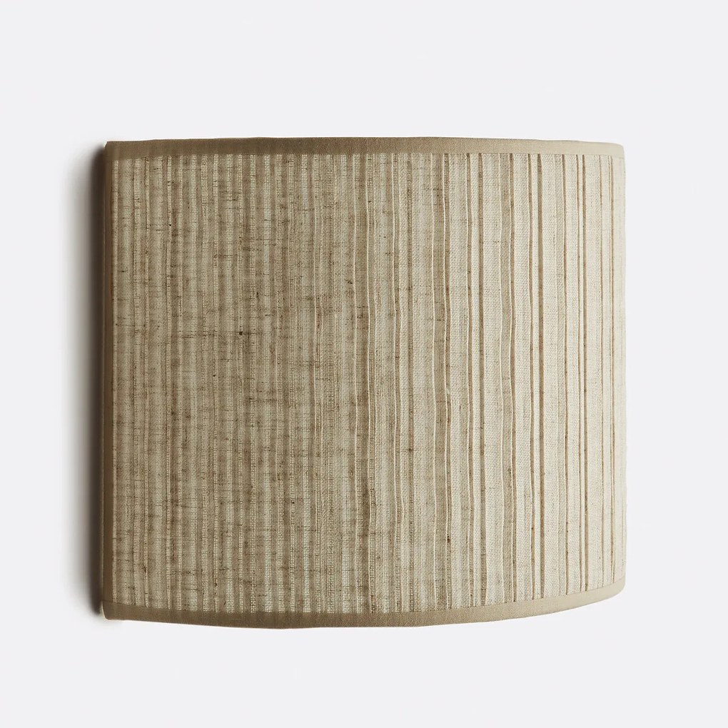 Wandlamp in geplooid linnen H18 cm, Jakoma