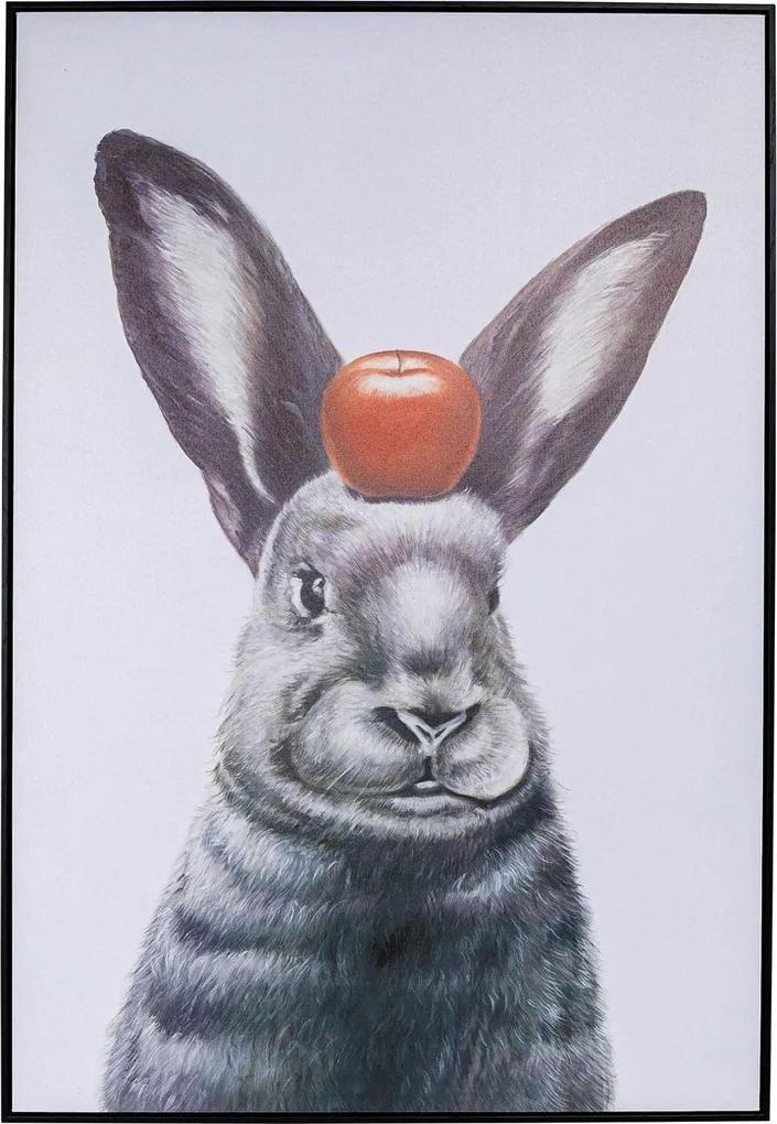 Kare Design Apple On A Bunny Schilderij Konijn