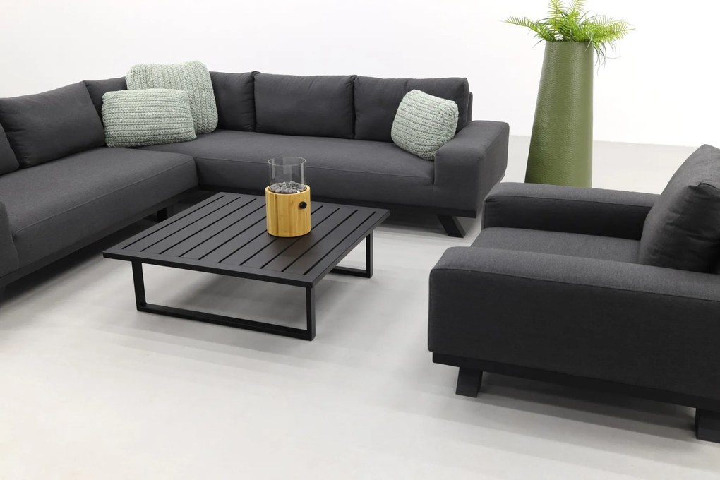 Barcelona/Cuba Sunbrella loungeset - Sooty - 4-delig - incl. loungestoel OP=OP