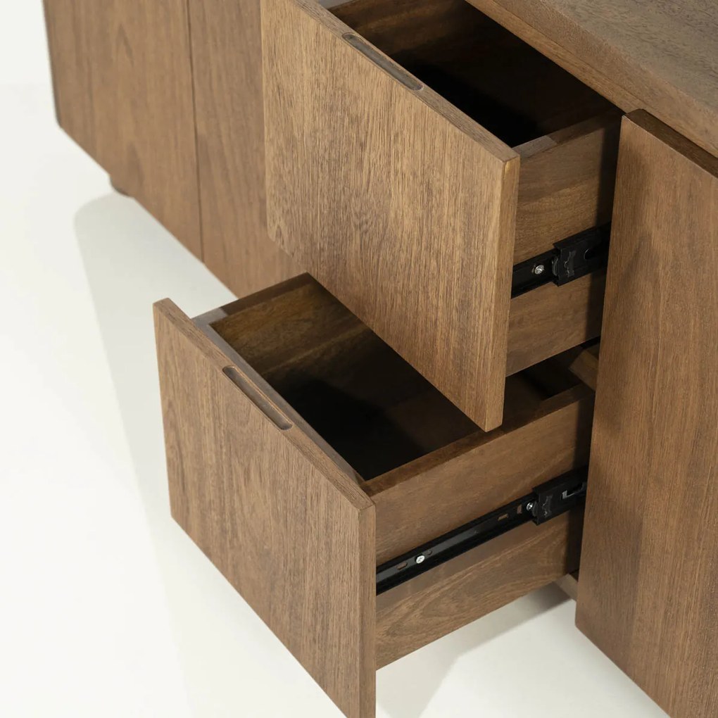 Tv Dressoir Mangohout 160 Cm - 160x40x61cm.