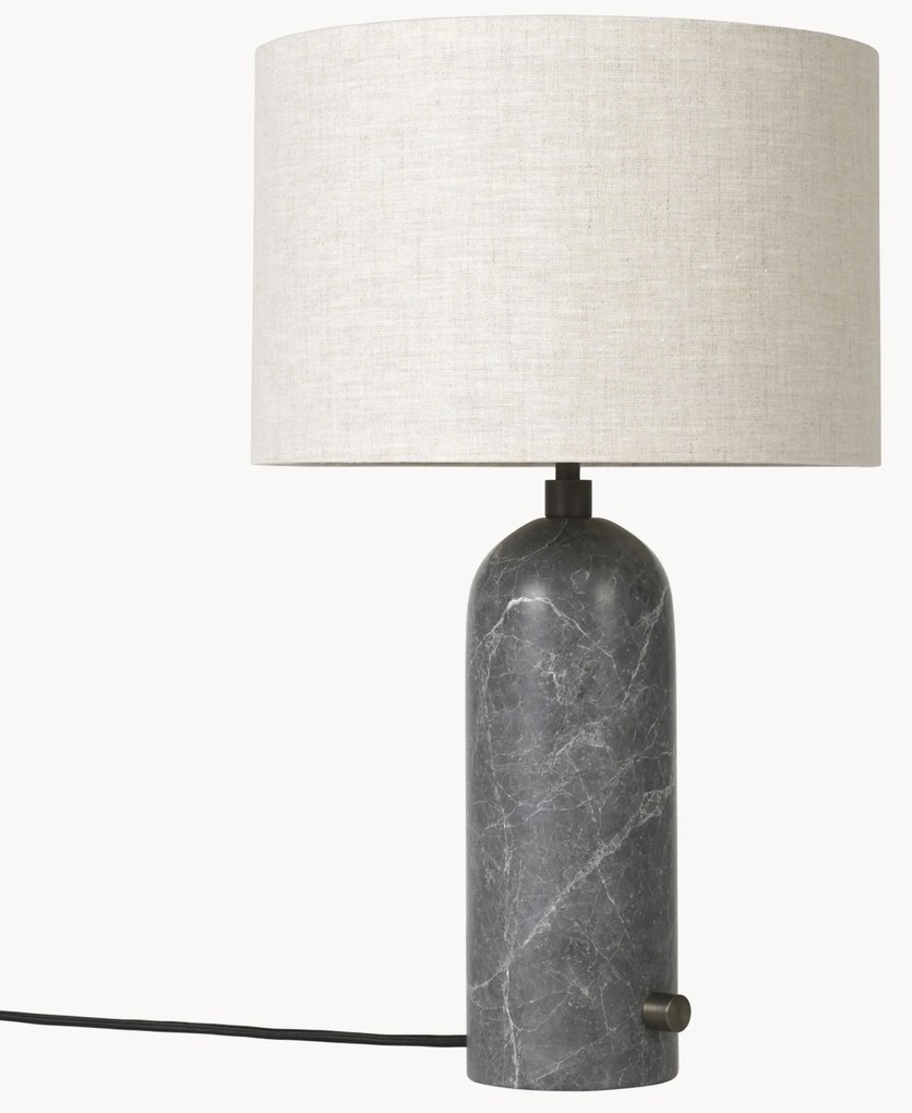 Grote dimbare tafellamp Gravity met marmeren voet, in verschillende formaten