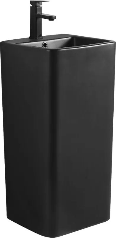 Mexen Otra vrijstaande wastafel 40 x 40 cm, zwart mat - 26034070