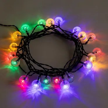 Led-slinger Met 2 M Zonne-oplader Aury Meerkleurig - Sklum