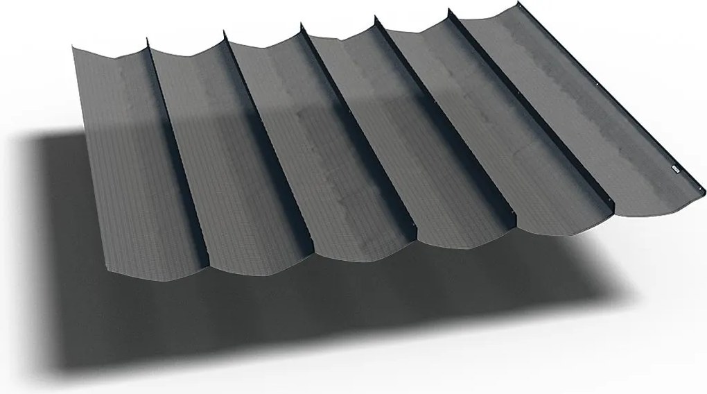 Platinum schaduwdoek Coolfit - harmonica - 500 op 290 cm - antraciet