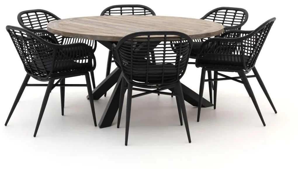 Diningset Intenso  | 6 personen | Tuinset teakhout | 7-delig | Kees Smit Tuinmeubelen