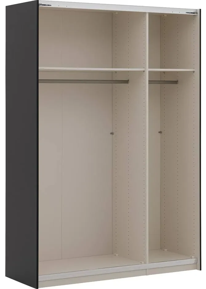 Goossens Kledingkast Easy Storage Sdk, 153 cm breed, 220 cm hoog, 2x 3 paneel schuifdeuren