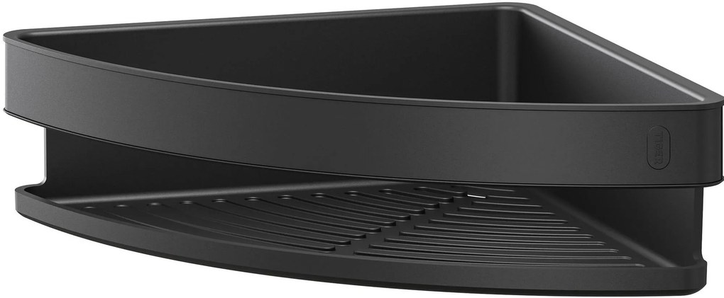 Tiger Carv doucherek hoekmodel 21x21x6,9cm zwart