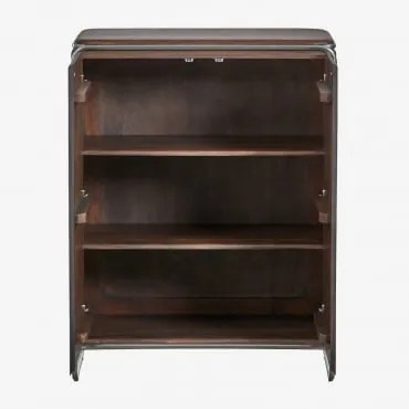 Acaciahouten Dressoir Met Roestvrijstalen Frame Altrex ↔︎ 80 Cm - Sklum