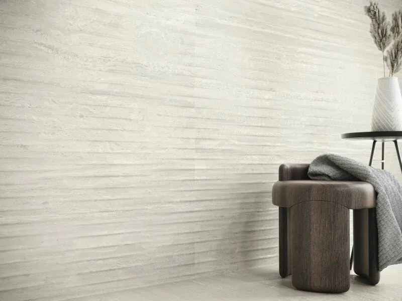 Jabo Venice Bianco wandtegel drip 30x90cm gerectificeerd