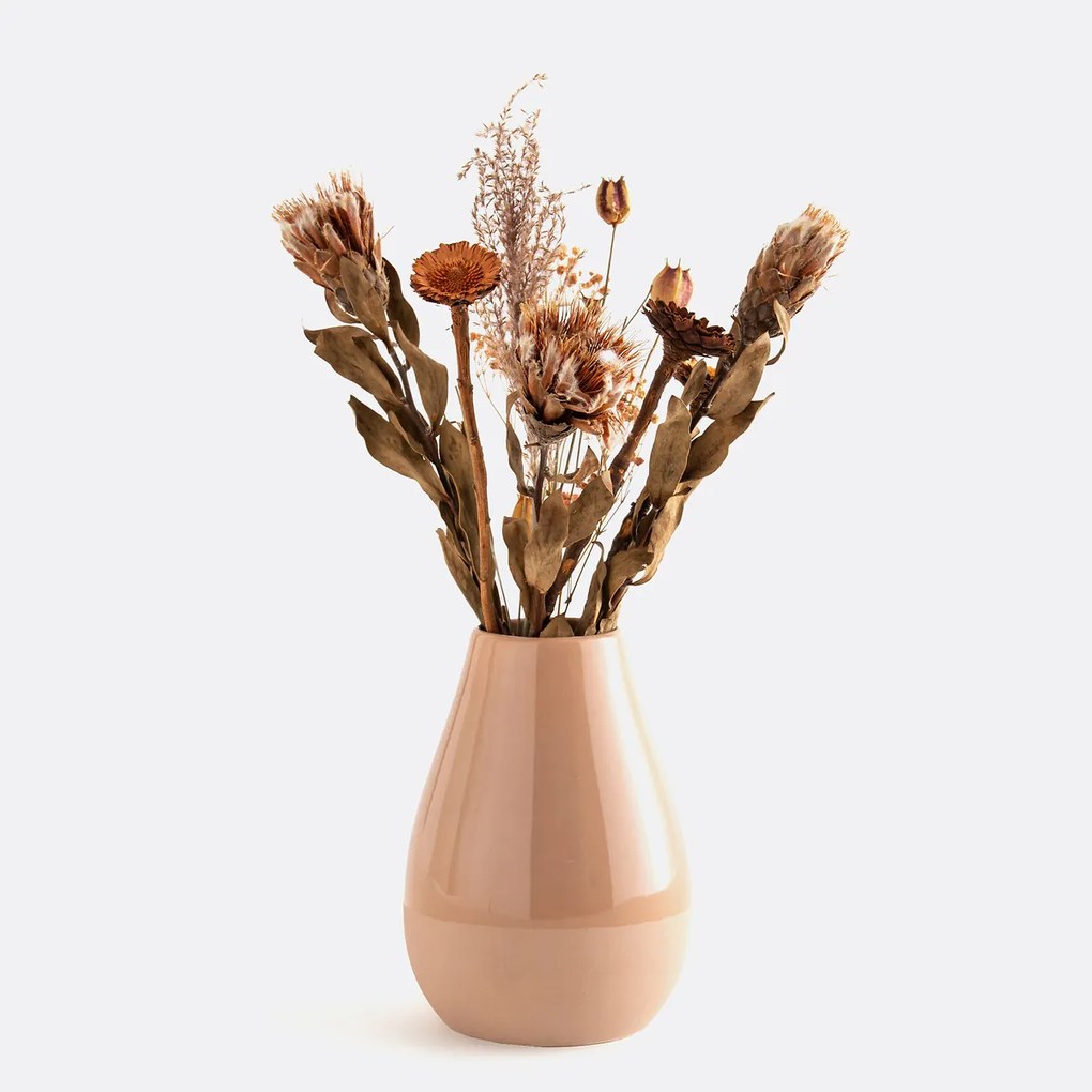 Vaas in keramiek H19 cm, Pastela