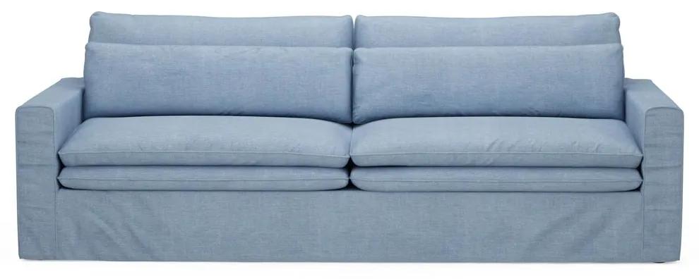 Rivièra Maison - Continental Sofa 3,5 Seater, washed cotton, ice blue - Kleur: blauw