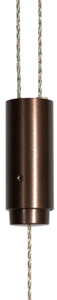 Moderne verstelbare hanglamp donker brons incl. LED dimbaar - Lamba