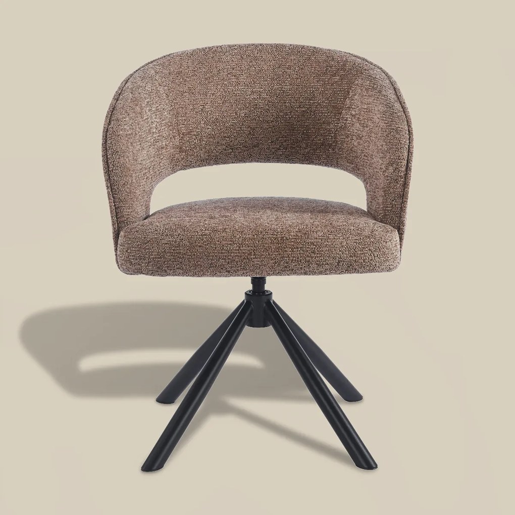 Eetkamerstoel Met Open Rugdetail Bruin
