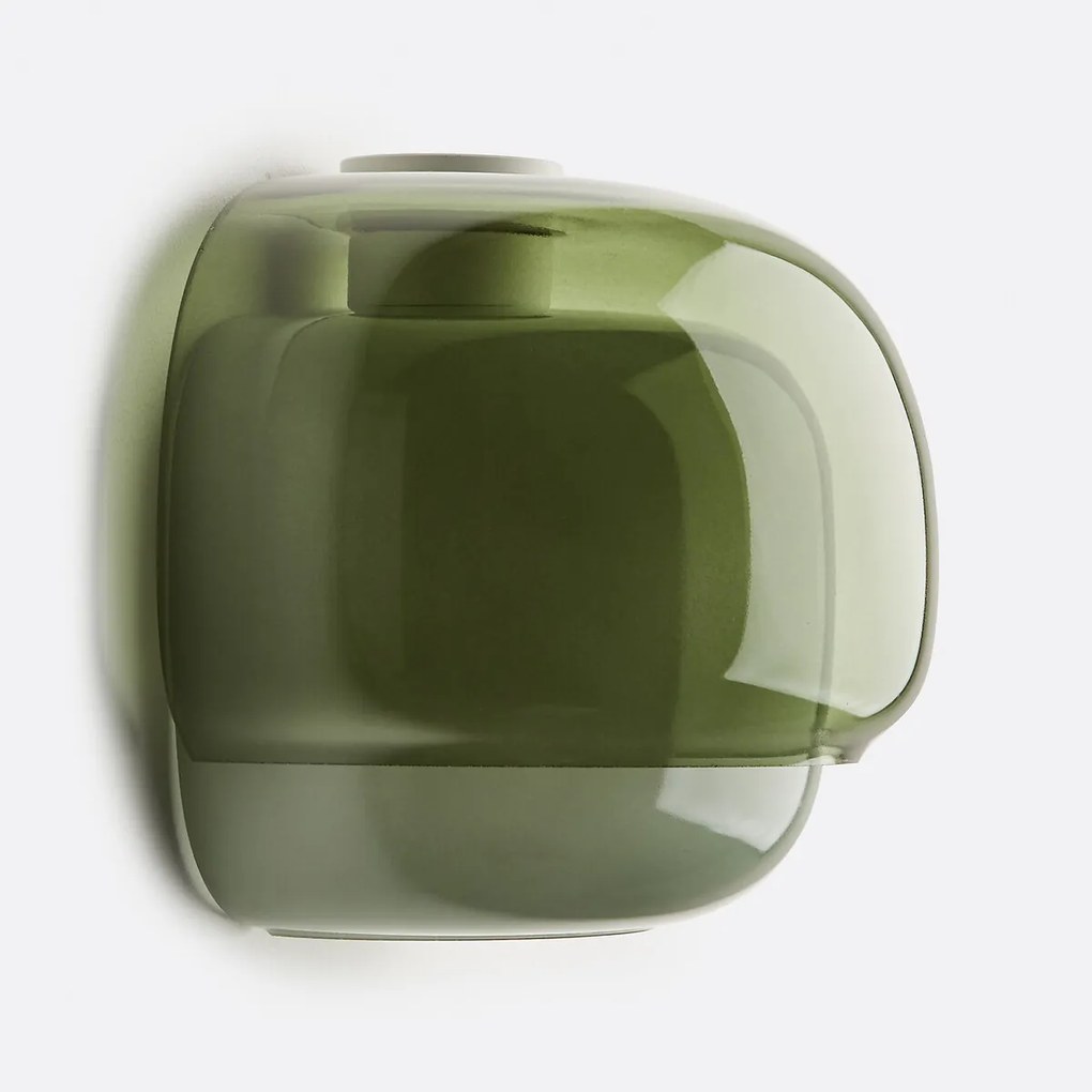 Wandlamp in gekleurd glas, Kinoko