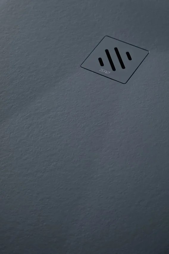 Resigres Zero douchebak 140x90cm antraciet mat composiet