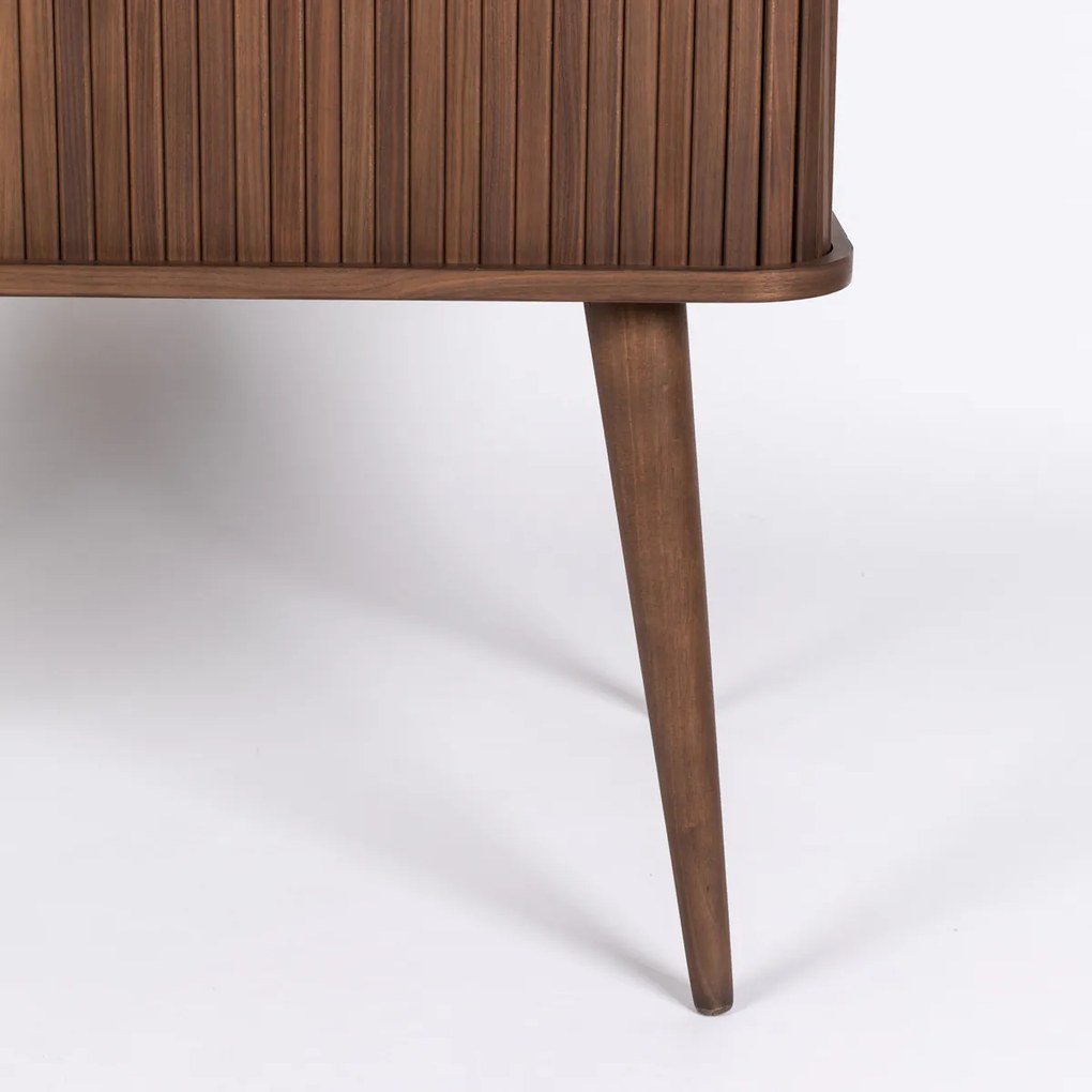 Design Wandkast Walnoot - 100x45x140cm.