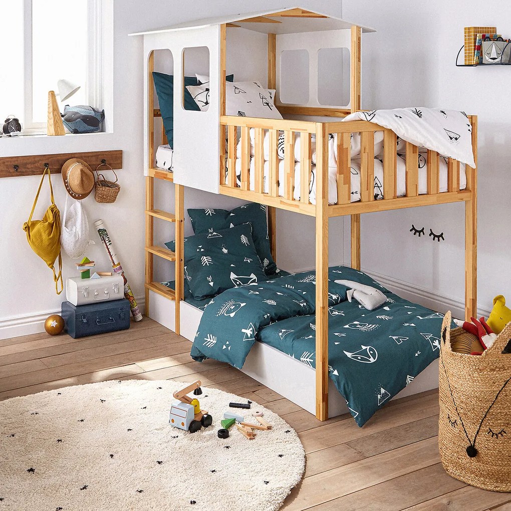 Rond vloerkleed met stippen in berber stijl, Ava