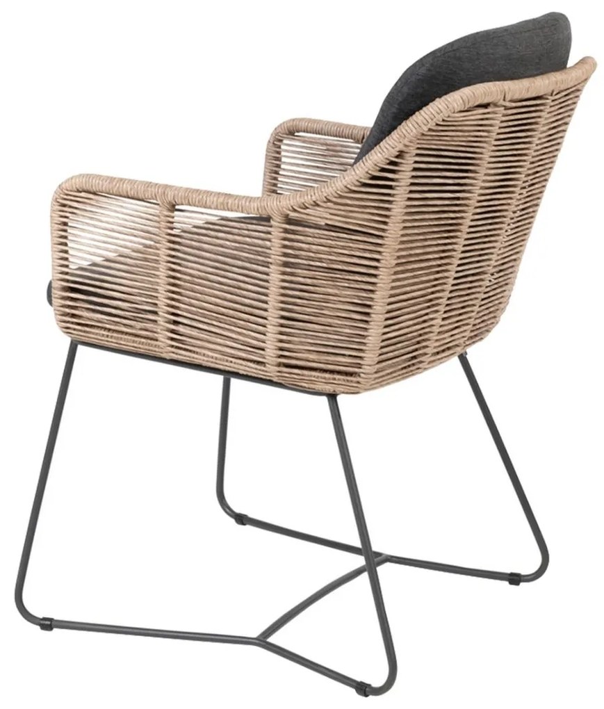 Belmond naturel/Privada 240x107 - Ovale tuinset - 7-delig