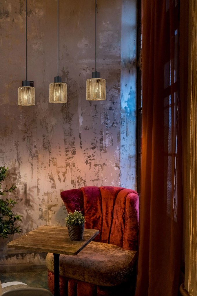 Hanglamp APP1821-3CP NATURE BLACK