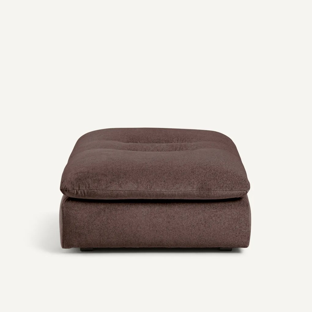 Modulaire voetensteun in linnen fluweel, GIULIANO