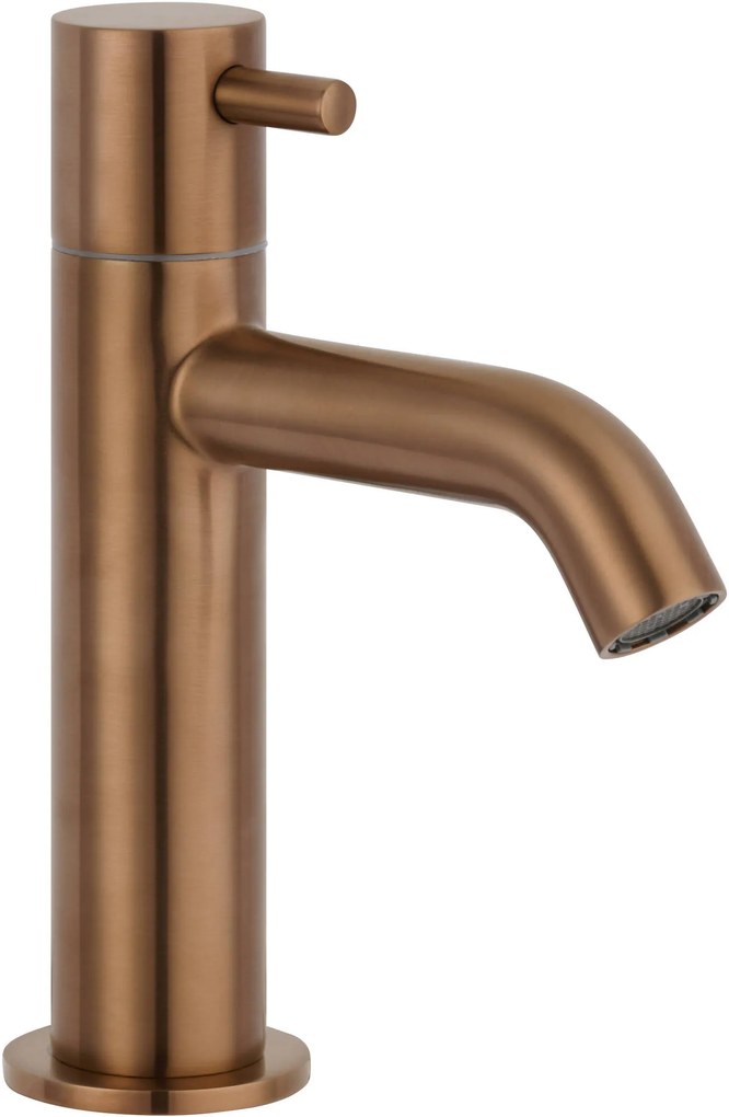 Saqu Eurotrend fonteinkraan met greep geborsteld koper PVD-coating