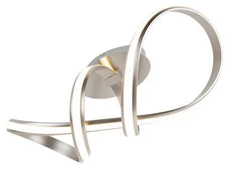 Design plafondlamp staal dimbaar incl. LED - Viola Due