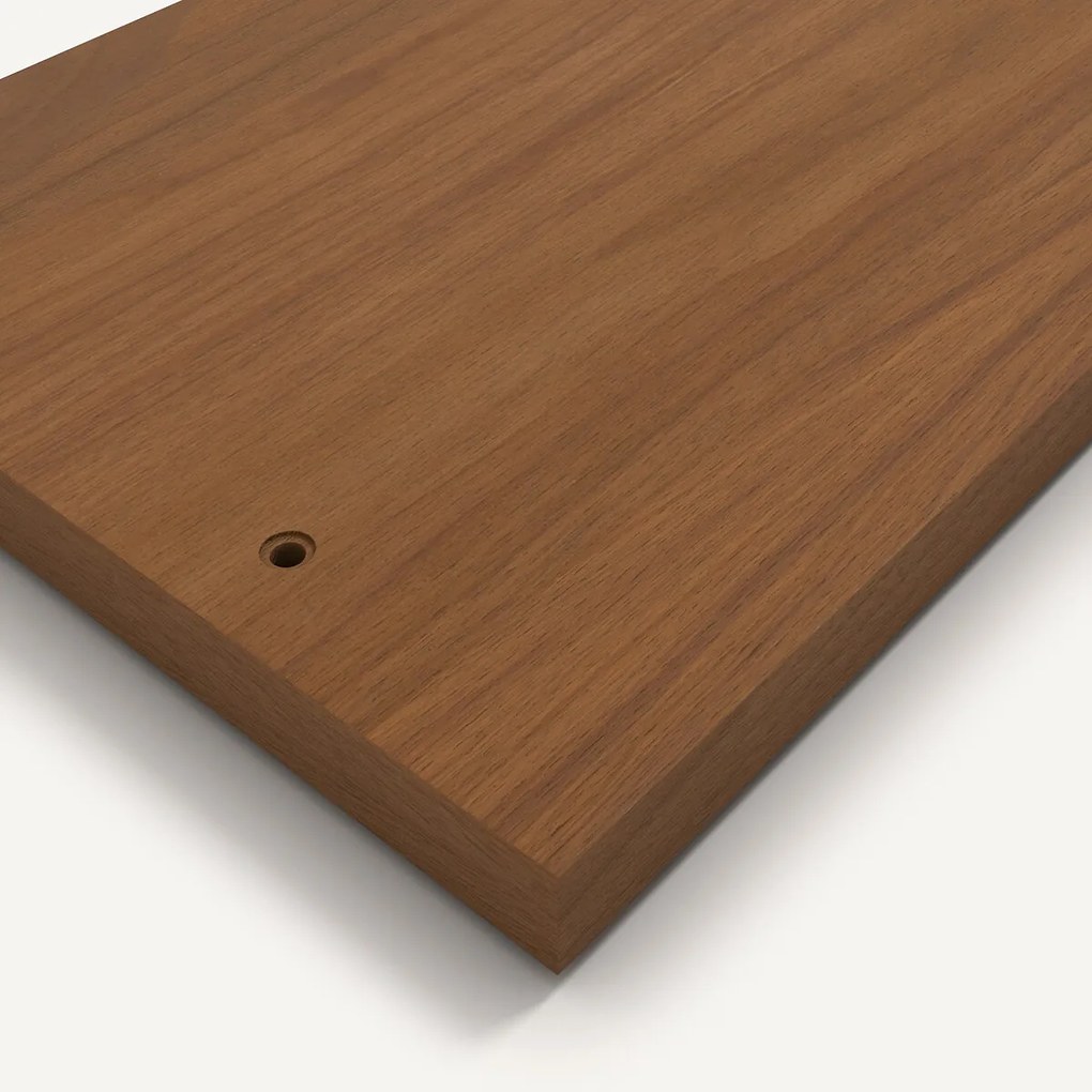 Kastplank L110 cm met walnootfineer, Johanez