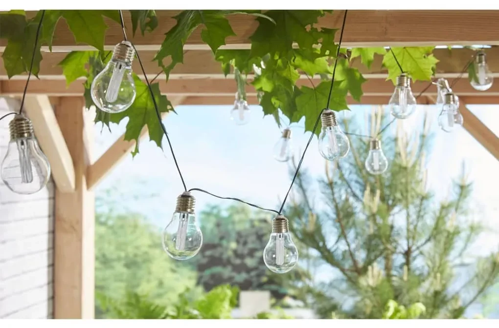 Luxform Lichtsnoer Corfu solar LED transparant