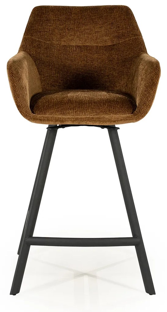 By-Boo Bliss Draaibare Barkruk Stof Geel