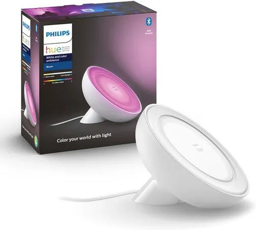 Philips Hue Bloom LED Tafellamp, RGBWW, White and Color Ambiance, Wit