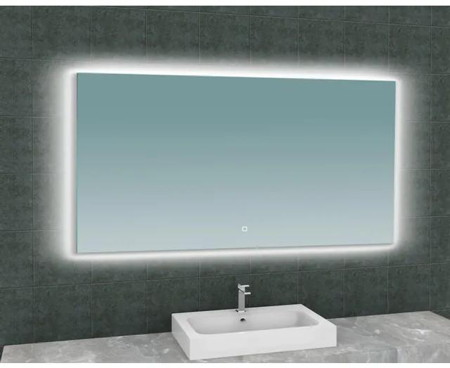 Wiesbaden Soul spiegel rechthoek met LED, dimbaar en spiegelverwarming 140 x 80 cm 38.4187
