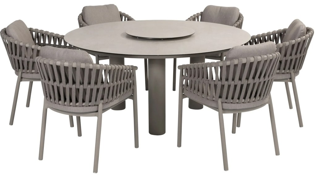 Catalana Donato dining tuinset 160xH75 cm 8 delig keramiek cloud Taste 4SO