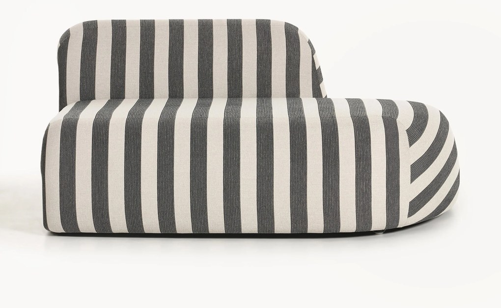 Gestreepte chaise longue-module Wolke