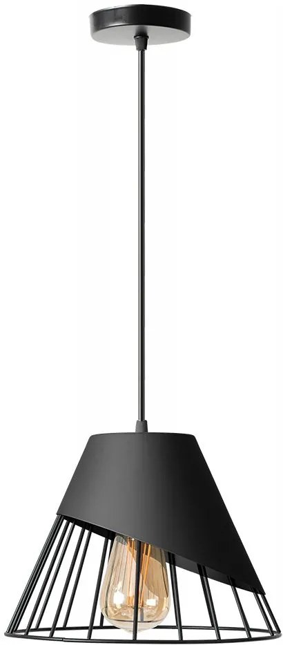 HANGLAMP ZWART METAAL APP227-1CP